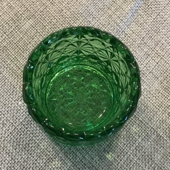 Fenton Daisy Button dark greenToothpick Holder - Picture 3 of 4